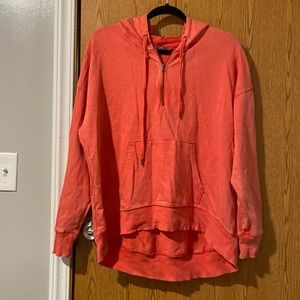 Aerie Oversized Hooded Half Zip Sweatshirt